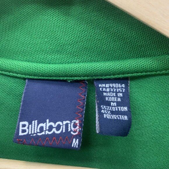 Vintage Billabong Mens Sz M Track Jacket Green Full Zip With Pockets - Picture 2 of 12